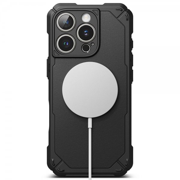 iPhone 16 Pro Max Deksel Rugged Gear Magnetic Svart