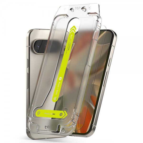 Google Pixel 9/Pixel 9 Pro Skjermbeskytter Easy Slide 2-pakning