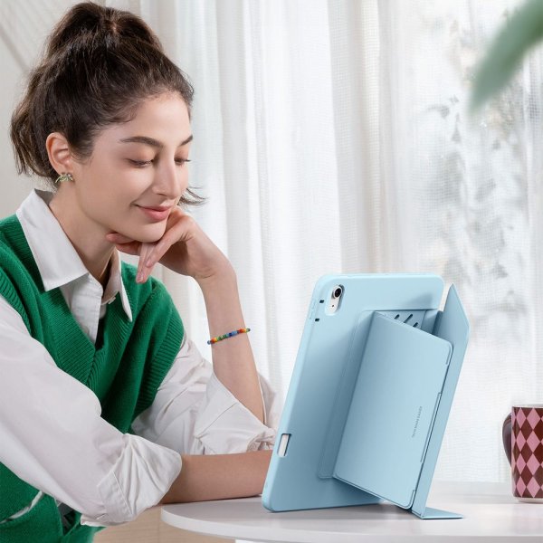 iPad 10.9 (gen 10)/iPad 11 (A16) Etui Flip Hybrid Lyseblå