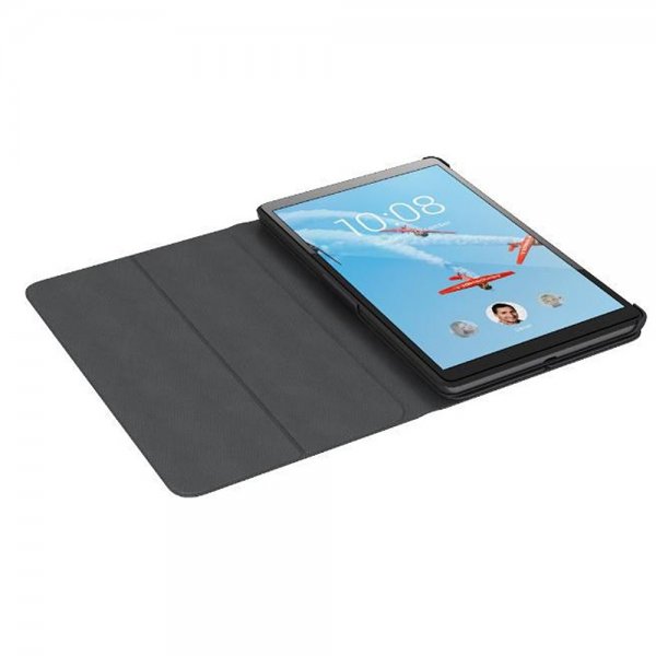 Original Tab M10 HD (2nd Gen) TB-X306 Etui Folio Case and Film Svart