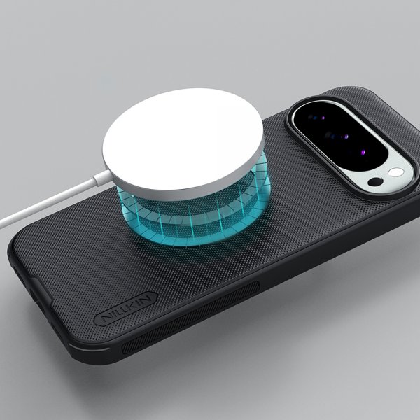 Google Pixel 10/Pixel 10 Pro Deksel Super Frosted Shield Pro MagSafe Svart