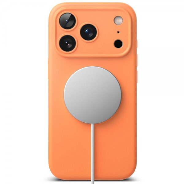 iPhone 17 Pro Max Deksel Silicone Magnetic Tangerine