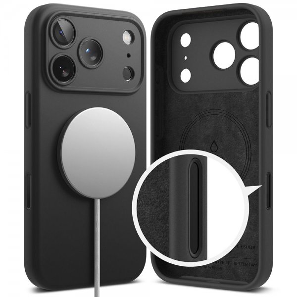 iPhone 17 Pro Deksel Silicone Magnetic Lilla