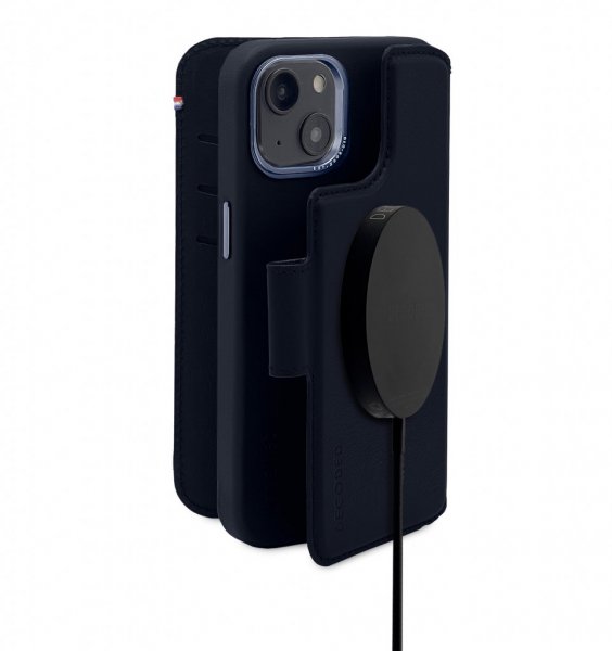 iPhone 14 Plus Etui Leather Detachable Wallet Navy