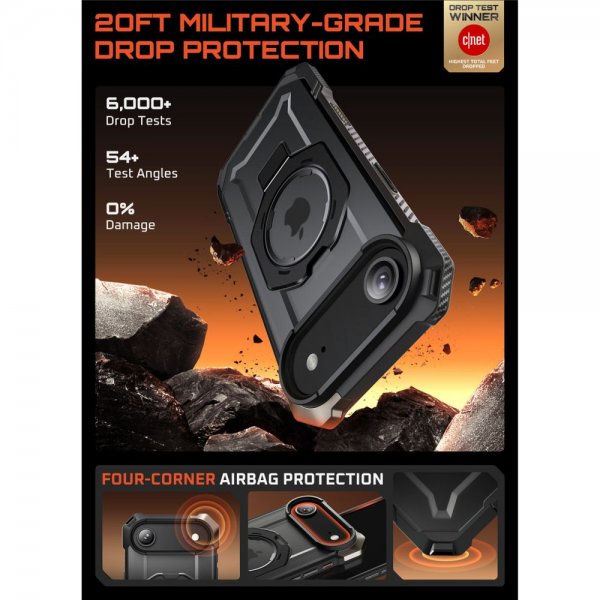 iPhone Air Deksel UB Grip MagSafe Svart