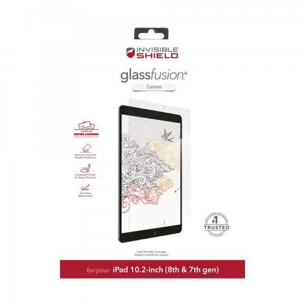 iPad 10.2 Skjermbeskytter GlassFusion+ Canvas