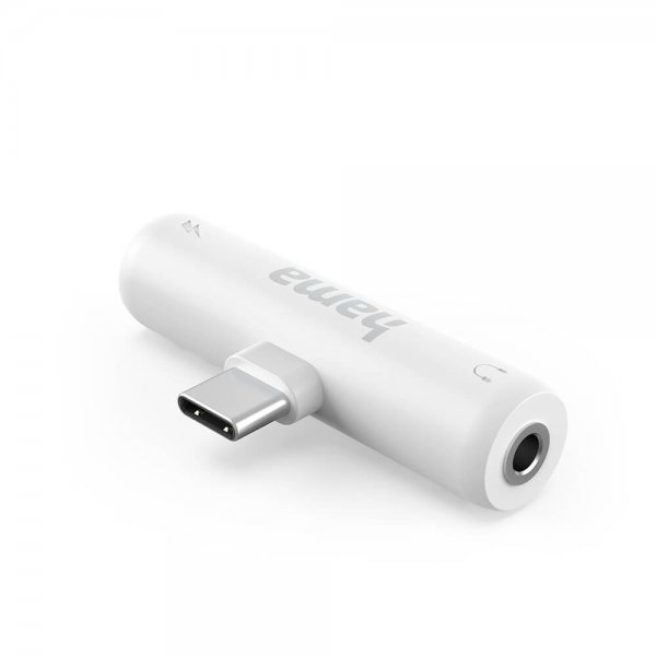 Lyd Adapter 2xUSB-C Hvit