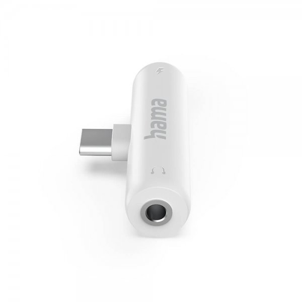 Lyd Adapter 2xUSB-C Hvit