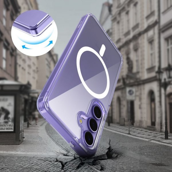 Samsung Galaxy S25 FE Deksel FlexAir Hybrid MagSafe Transparent