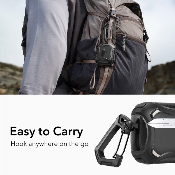 AirPods Pro 3 Deksel Cyber ​​FlickLock MagSafe Svart