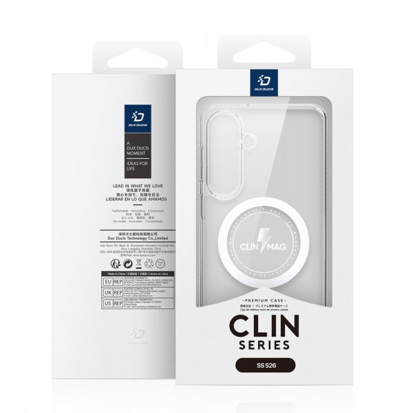 Samsung Galaxy S26 Deksel Clin Series MagSafe Transparent