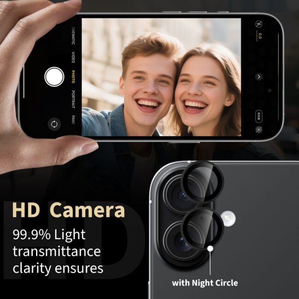 Xiaomi Redmi Note 15 Pro 5G/15 Pro+ 5G Kamerabeskytter Cam Fit+ Svart