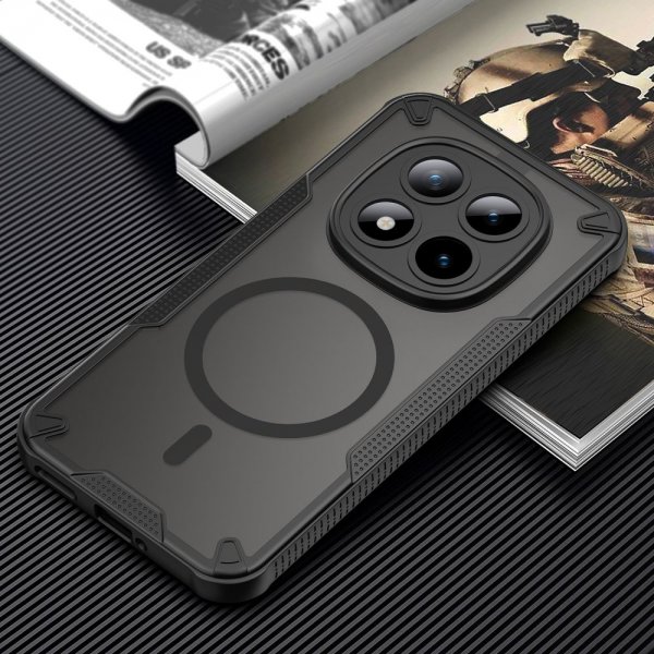 Xiaomi Redmi Note 15 Pro+ 5G Deksel Rugged Shield MagSafe Svart