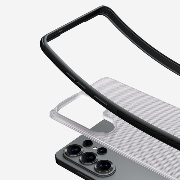 Samsung Galaxy S26 Deksel Super Frosted Shield Pro Transparent Svart