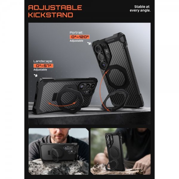 Samsung Galaxy S26 Ultra Deksel UB Grip MagSafe Aramid Svart