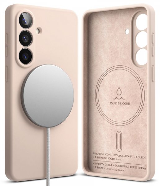 Samsung Galaxy S26 Deksel Silicone Magnetic Rosa