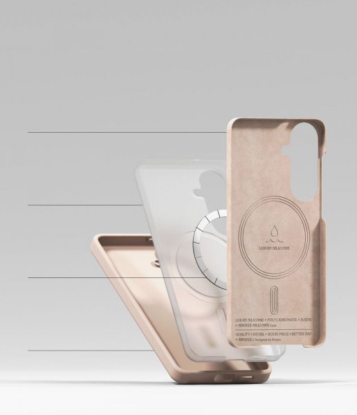 Samsung Galaxy S26 Deksel Silicone Magnetic Rosa