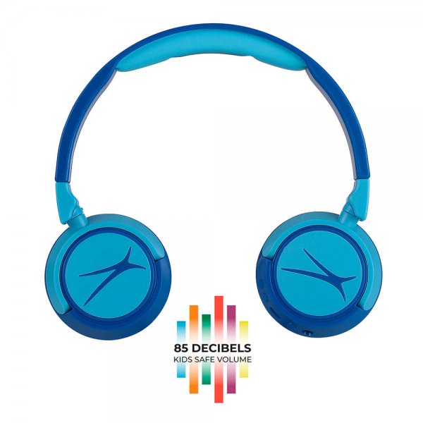 Hodetelefoner Trådløs 2in1 On-Ear Blå