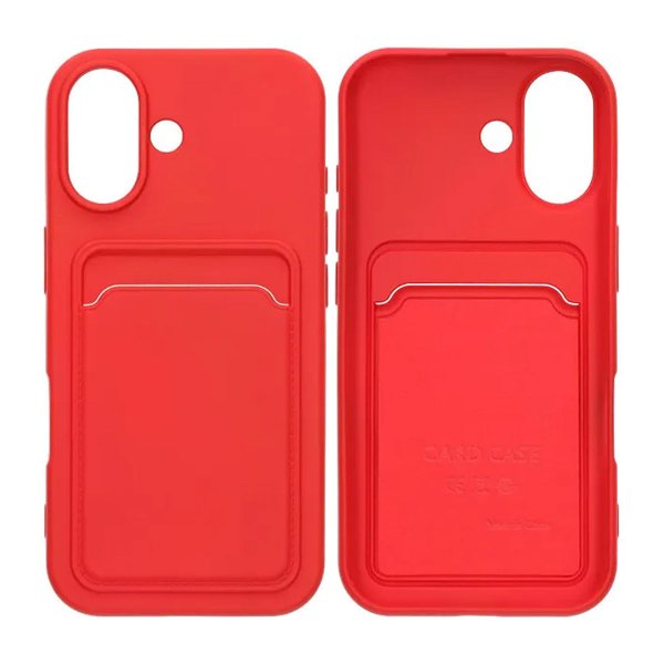 iPhone 17 Deksel Kortholder Rød