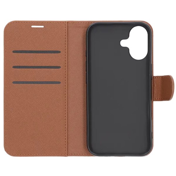 iPhone 17 Etui med Kortlomme stativfunksjon Brun