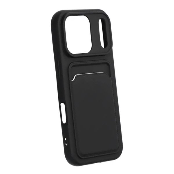 iPhone 17 Pro Deksel Kortholder Svart