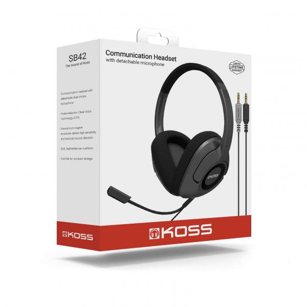 Headset SB42 Over-Ear Mic Remote Svart