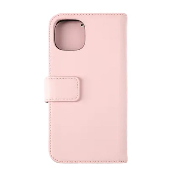 iPhone 12/iPhone 12 Pro Etui Ekte skinn Kortlommer Rosa