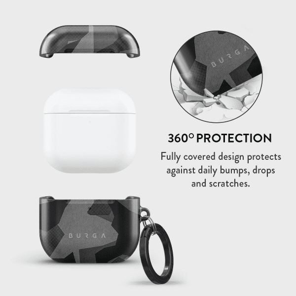 AirPods 4 Deksel Design Night Black Camo