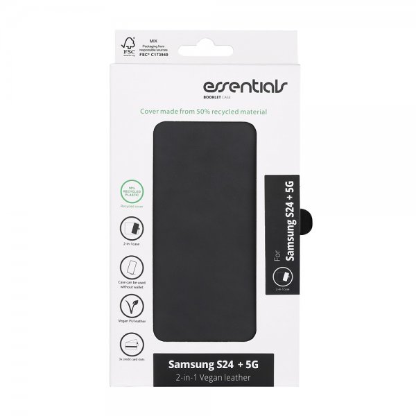 Samsung Galaxy S24 Plus Etui 2-in-1 Vegan Leather Svart