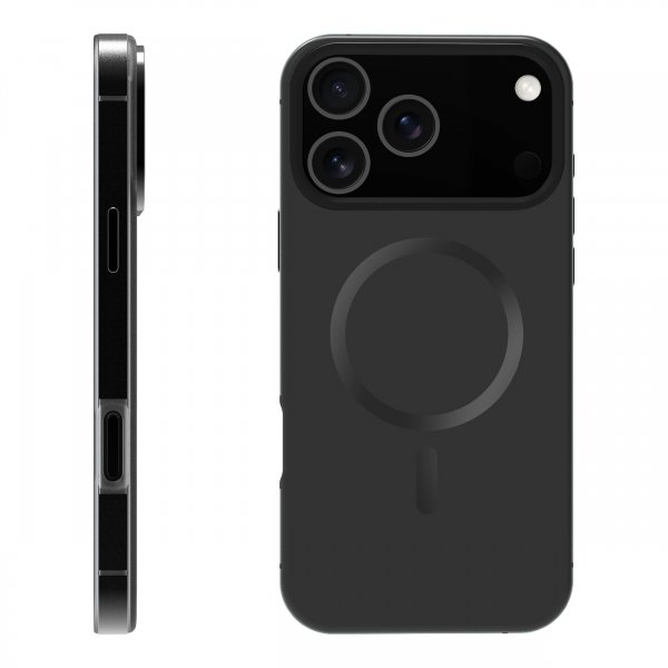 iPhone 17 Pro Max Deksel Mag Metal Svart