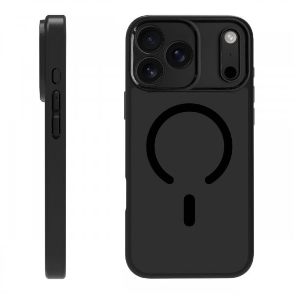 iPhone 17 Pro Max Deksel Mag Frosted Svart