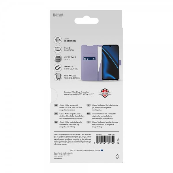 Samsung Galaxy A26 Etui Classic Wallet Lavendel