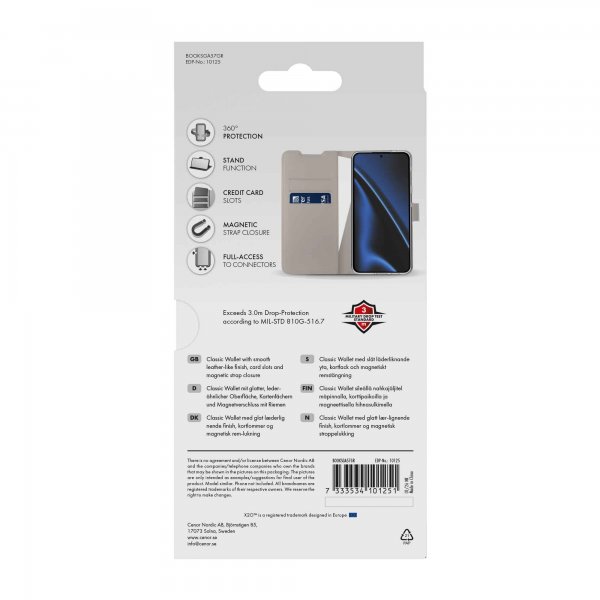 Samsung Galaxy A57 Etui Classic Wallet Greige