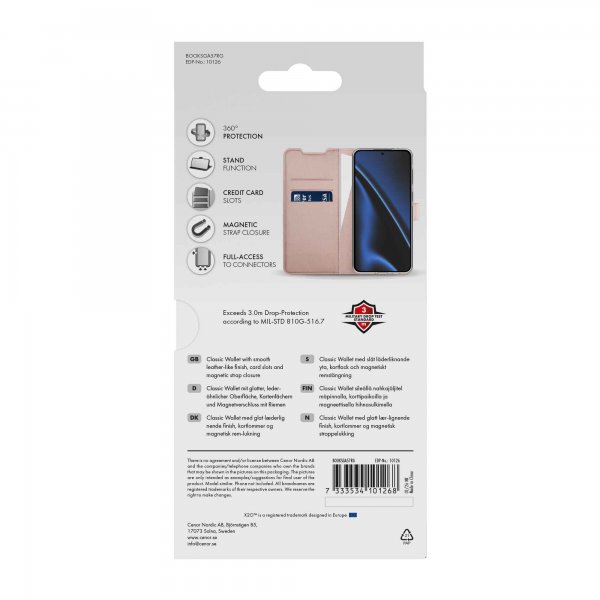Samsung Galaxy A57 Etui Classic Wallet Rosegull