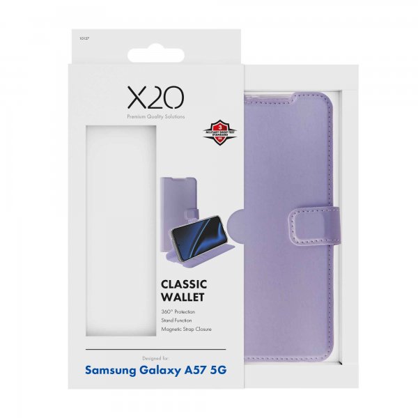Samsung Galaxy A57 Etui Classic Wallet Lavendel