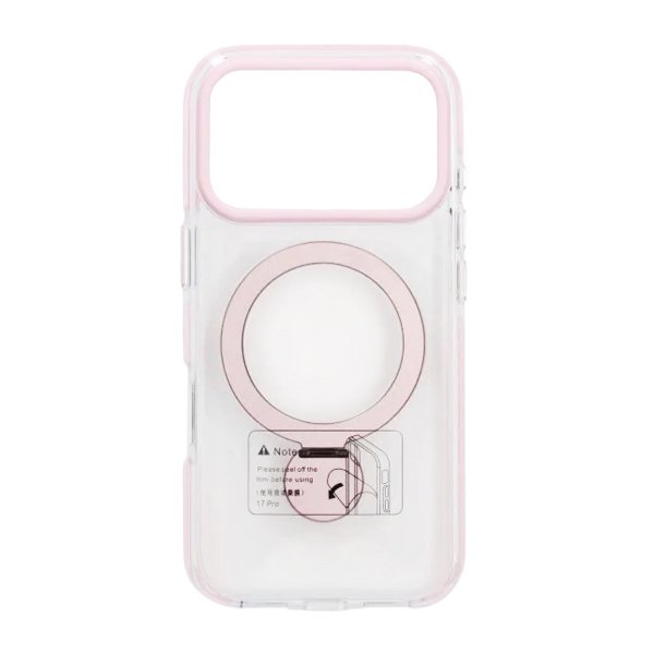 iPhone 17 Pro Max Deksel Ring Stand MagSafe Rosa