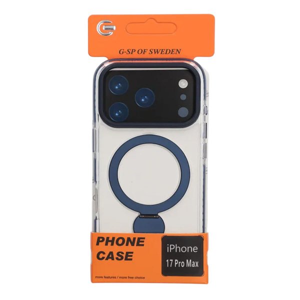 iPhone 17 Pro Max Deksel Ring Stand MagSafe Blå