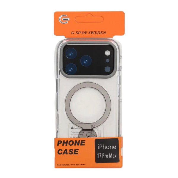 iPhone 17 Pro Max Deksel Ring Stand MagSafe Transparent
