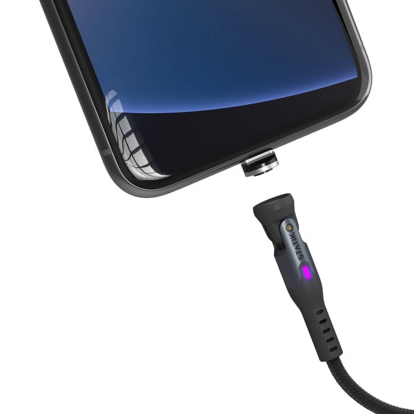 Kabel 360 Pro USB-C/LIghtning/Micro-USB 1m Svart