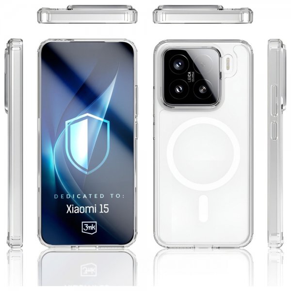 Xiaomi 15 Deksel Armor MagCase Transparent