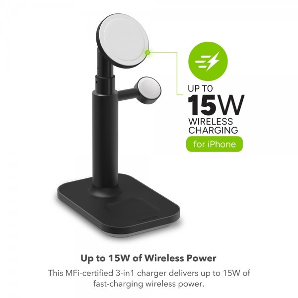 Trådløs lader 3-in-1 Extendable Stand MagSafe