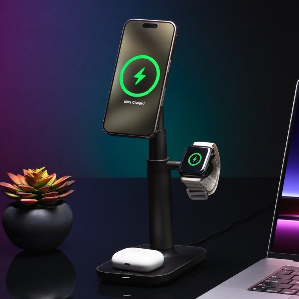 Trådløs lader 3-in-1 Extendable Stand MagSafe