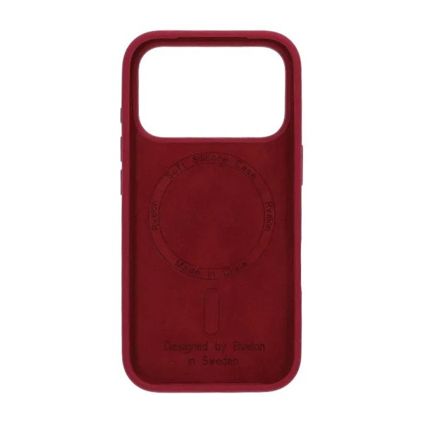 iPhone 17 Pro Max Deksel Silikon MagSafe Rød