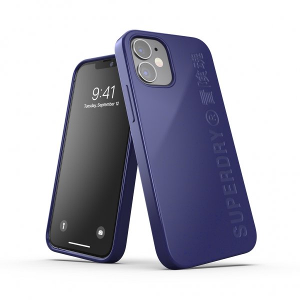 iPhone 12 Mini Deksel Snap Case Compostable Materials Navy Blue