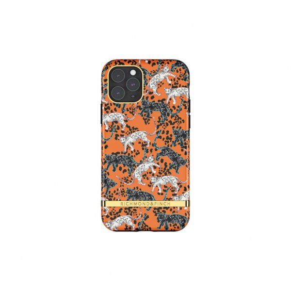 iPhone 11 Pro Deksel Oransje Leopard
