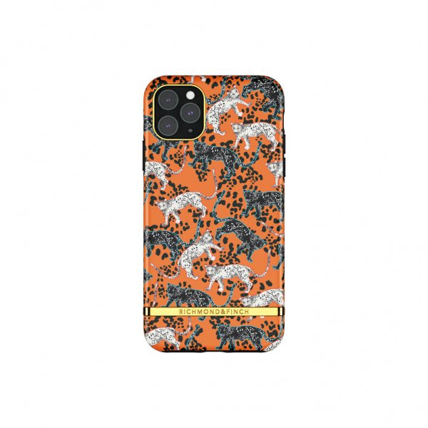 iPhone 11 Pro Max Deksel Oransje Leopard