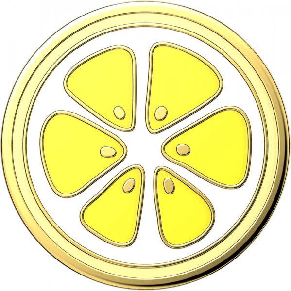 PopGrip Enamel Lemon Slice Yellow