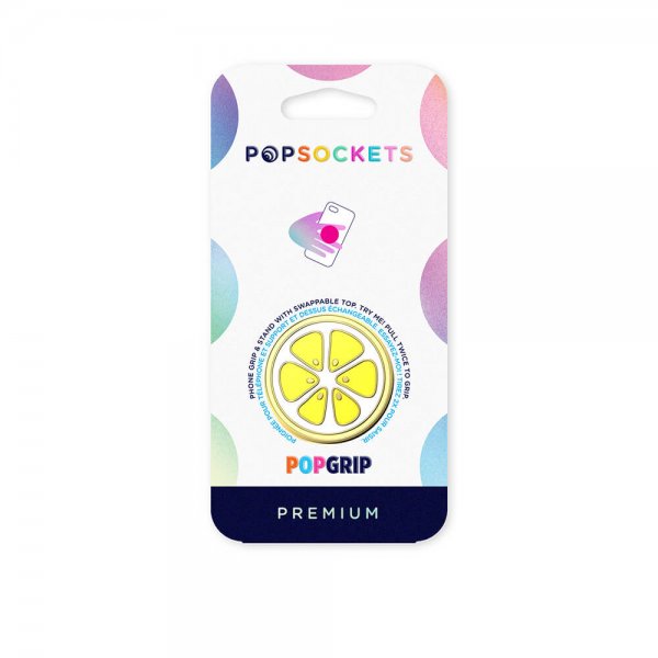 PopGrip Enamel Lemon Slice Yellow