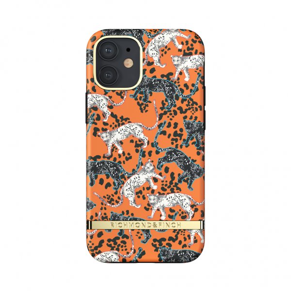 iPhone 12 Mini Deksel Orange Leopard
