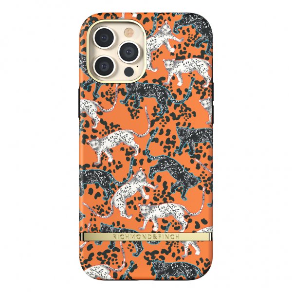 iPhone 12 Pro Max Deksel Oransje Leopard